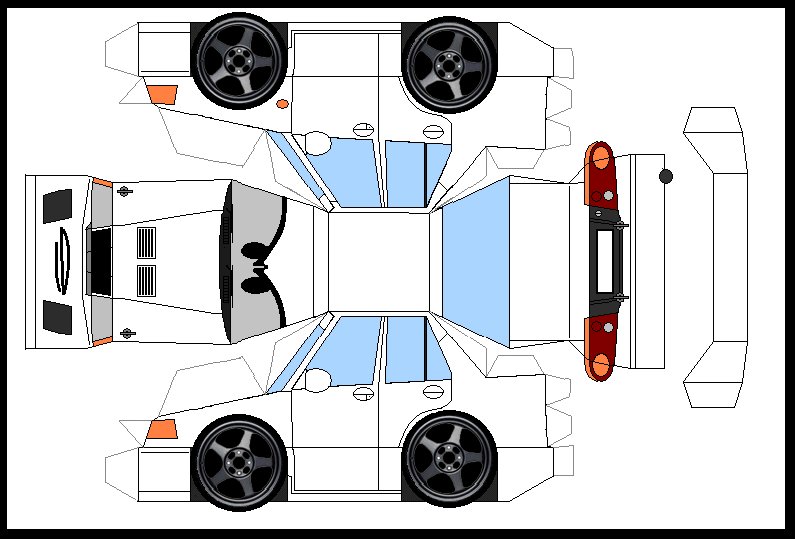 Развертка машинки
