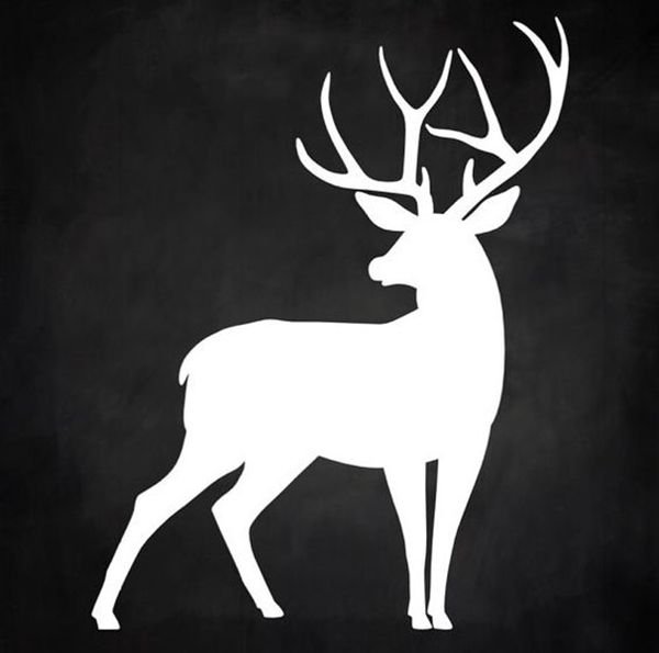 Силуэт оленя