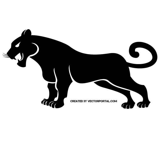 Силуэт пантеры