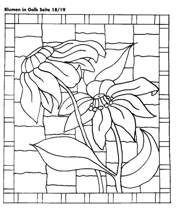 Витраж рисунок