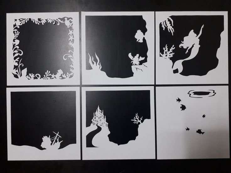 Многослойные бумажные картины