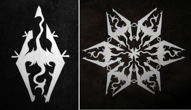 Снежинка скайрим