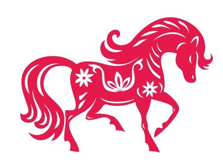 Вытынанка конь