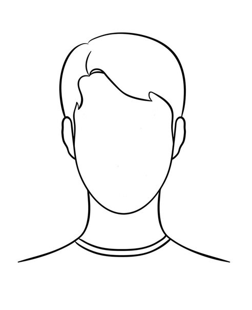 Шаблон для рисования портрета