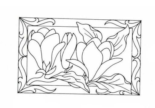 Витраж контур