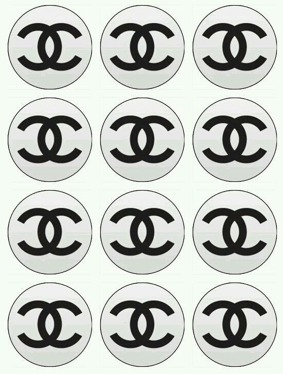 Логотип Шанель трафарет