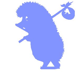 Ежик в тумане трафарет