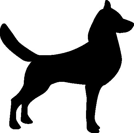Силуэт собаки