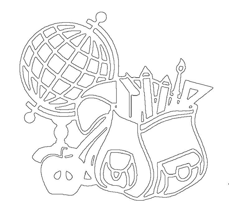 Вырезалки на школьную тему