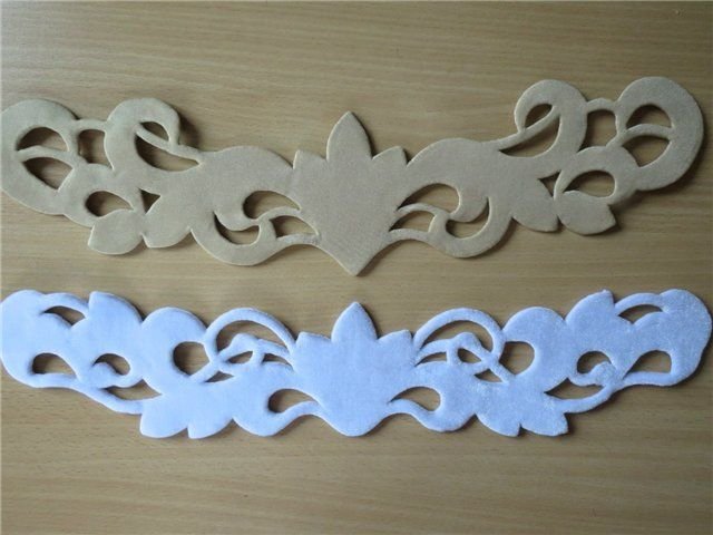 Орнамент из фетра для восточного костюма