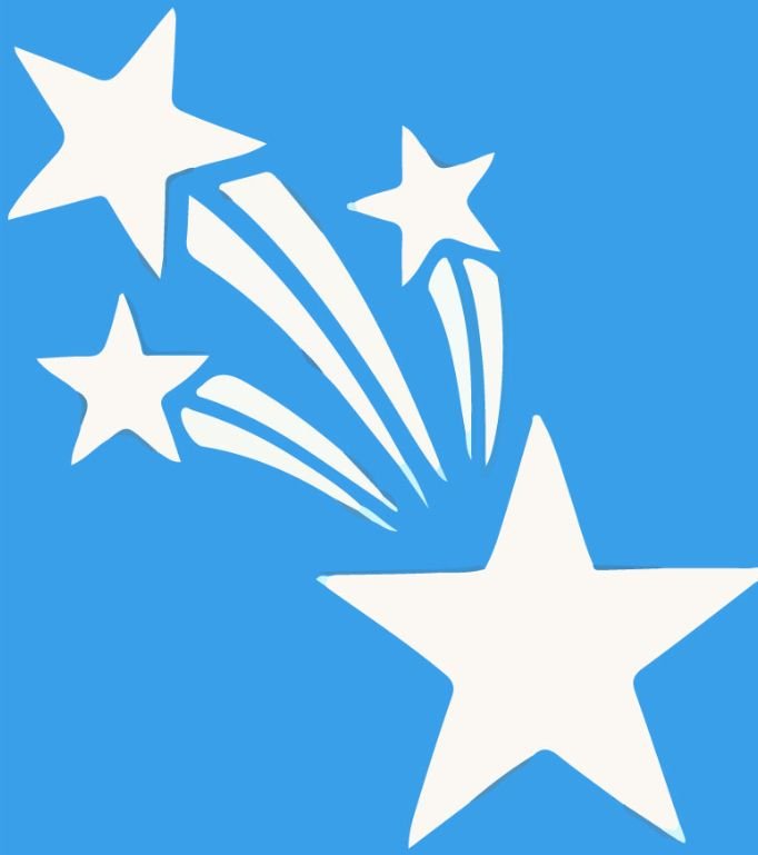 Трафарет звезды