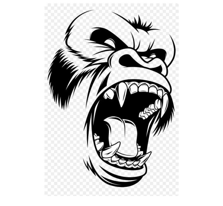 Злая обезьяна тату