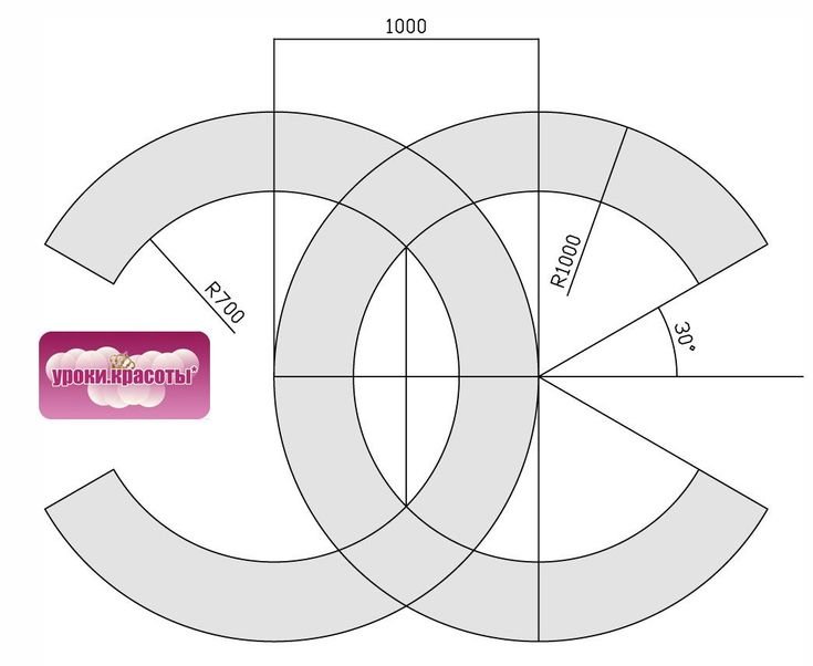 Брошь Шанель шаблон