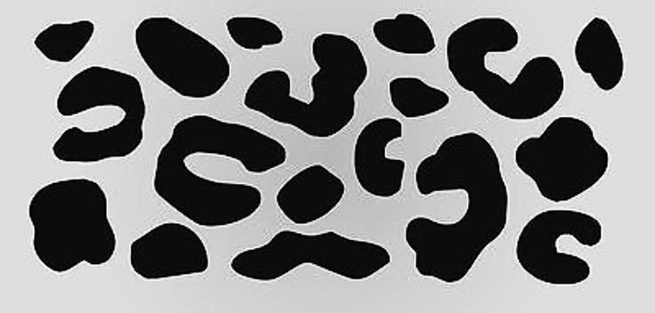Пятна леопарда трафарет