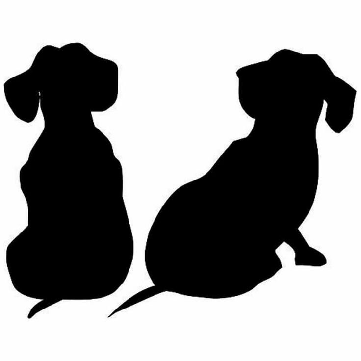 Такса силуэт