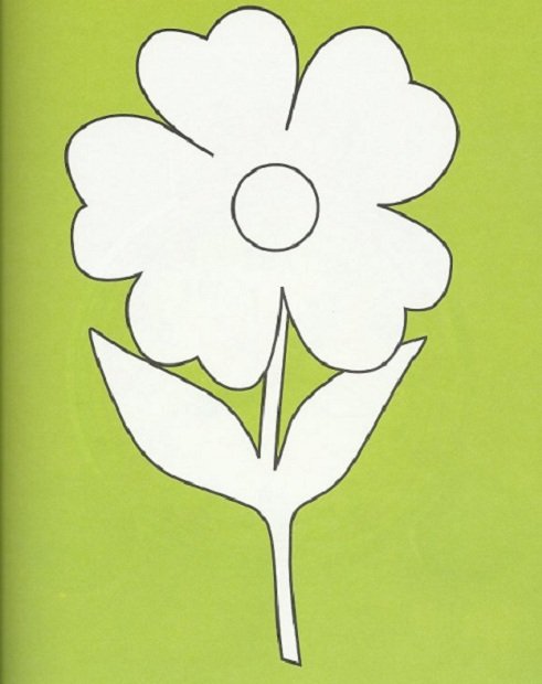 Трафареты цветов для рисования