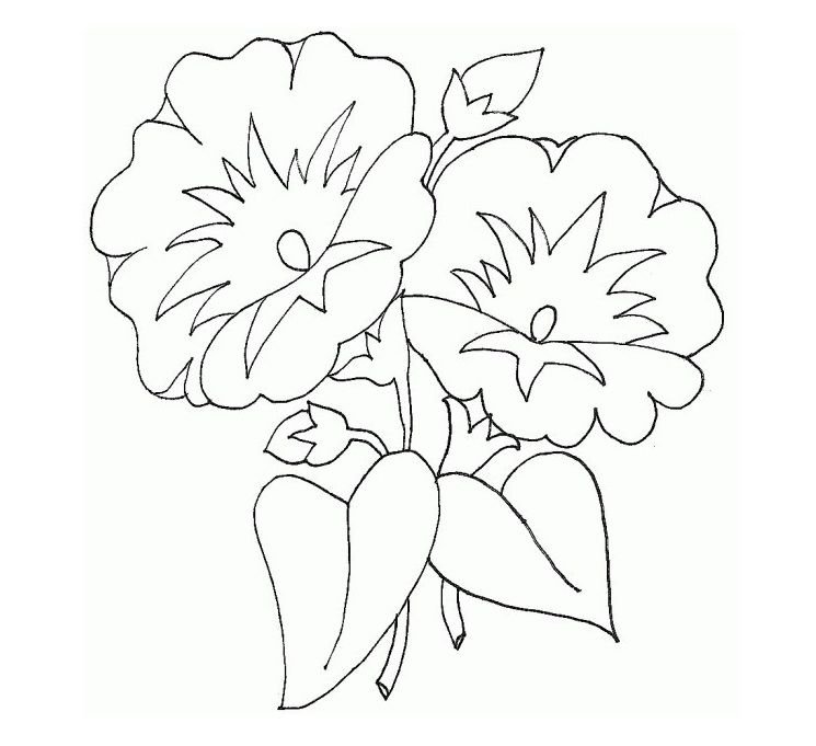 Трафарет "цветы"