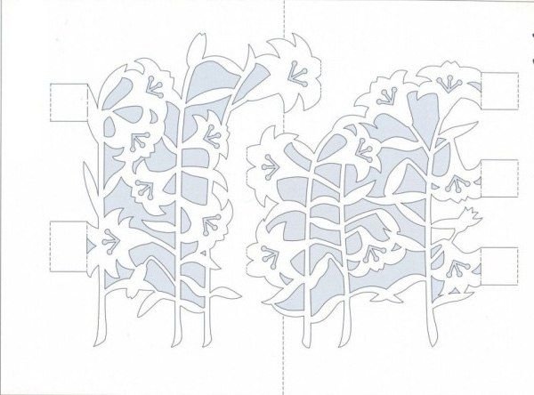 Киригами трафареты