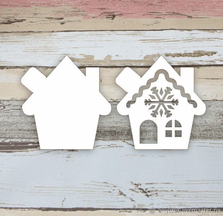 Трафареты для пряников дом
