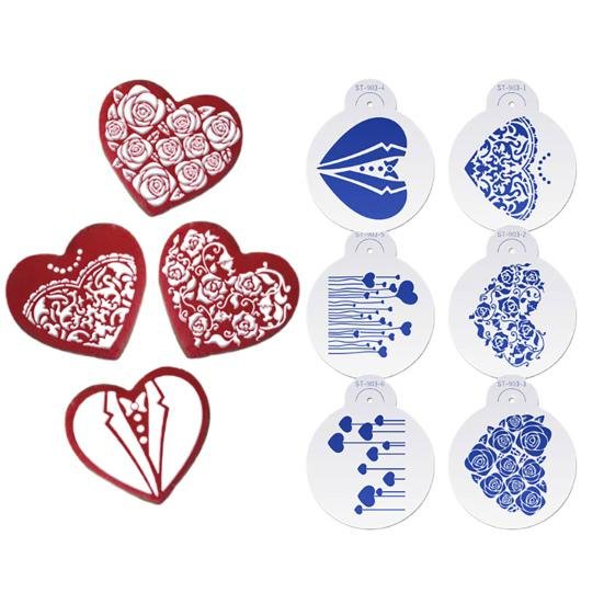 Трафарет для выпечки сердце