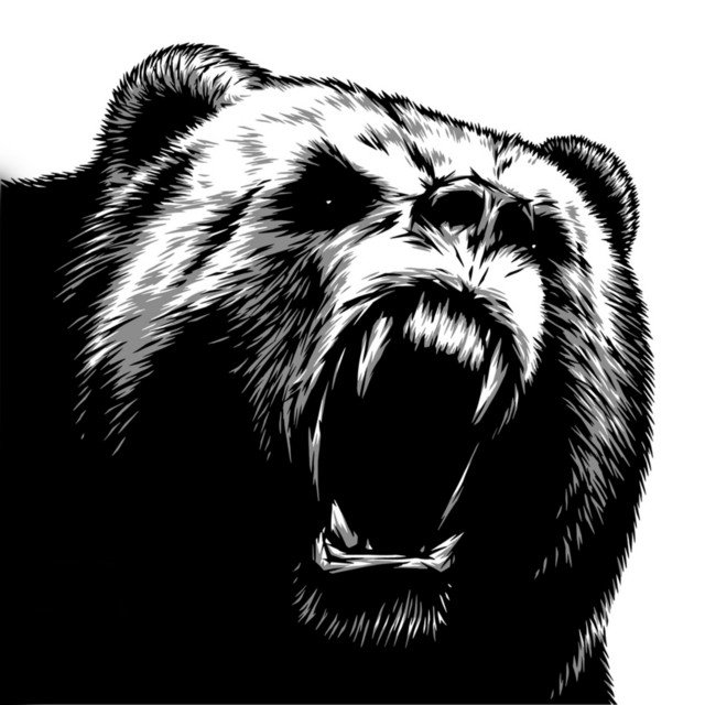 Медведь тату эскиз