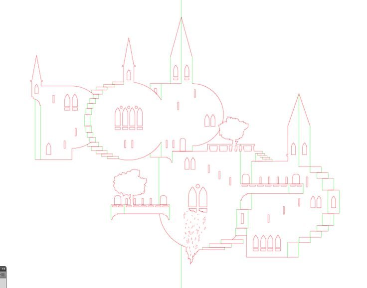 Объемные открытки архитектура