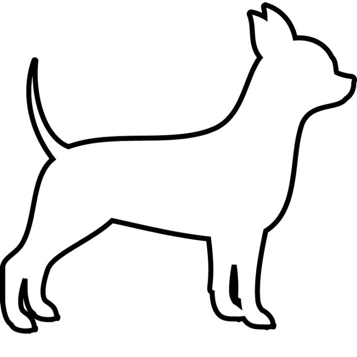 Собака трафарет для детей