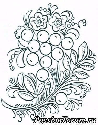 Петриковская роспись раскраска