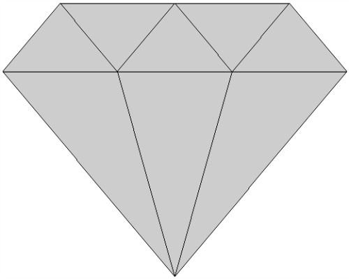 Развертка алмаза