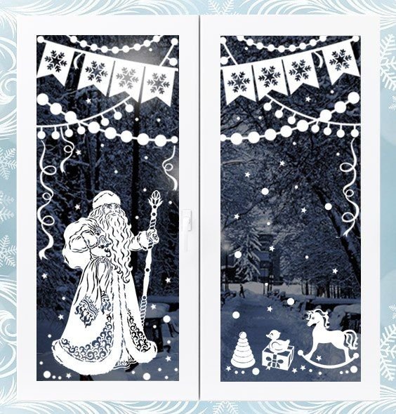 Ольга Качуровская трафареты новый год