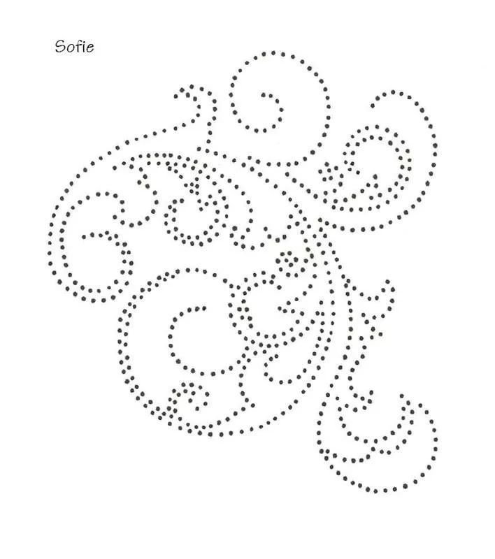 Трафареты для точечной росписи контурами