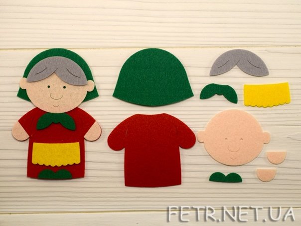Дед из фетра