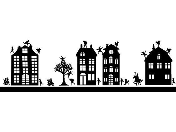 Трафарет "город"