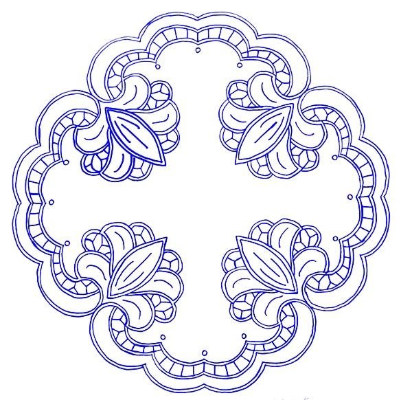 Салфетка Ришелье