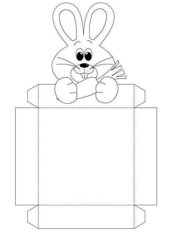 Пасхальная коробочка шаблон