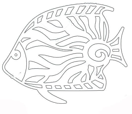 Трафарет "рыбки"