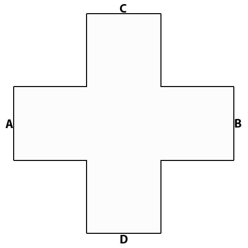 Крест контур