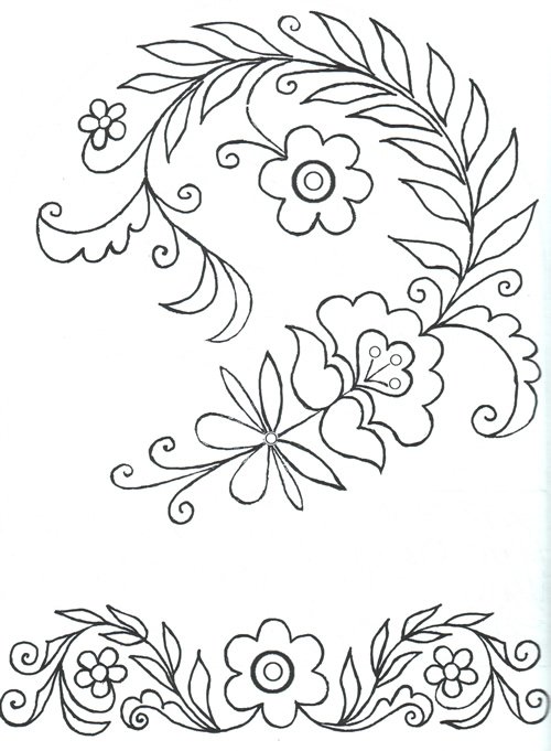 Цветочные орнаменты и узоры для росписи