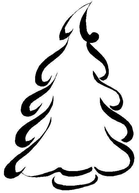 Елка контур