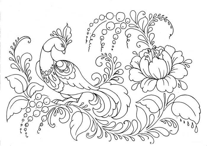 Петриковская роспись трафареты для росписи