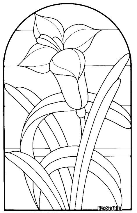 Трафарет для витража для детей