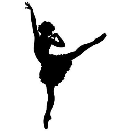 Силуэт девушки в танце