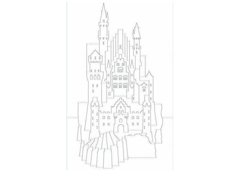 Киригами схемы архитектура Готика