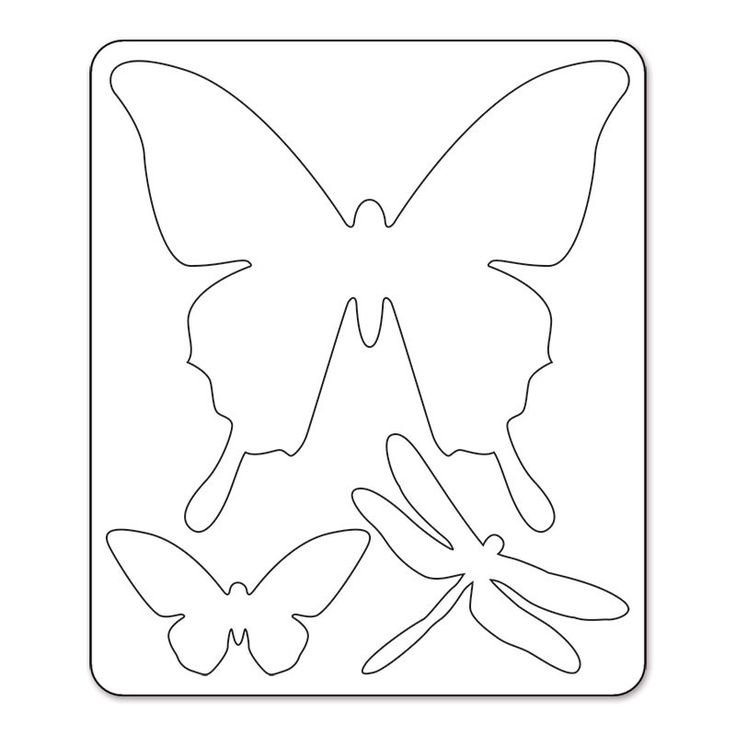 Трафареты бабочки