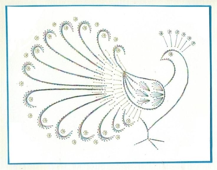 Жар птица изонить схема