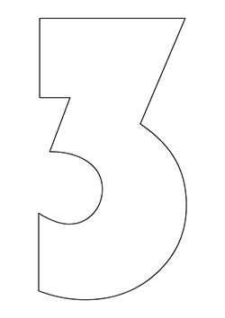 Макет цифры 3