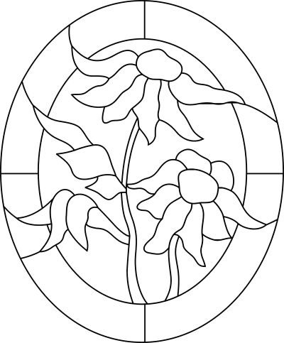 Витраж контур