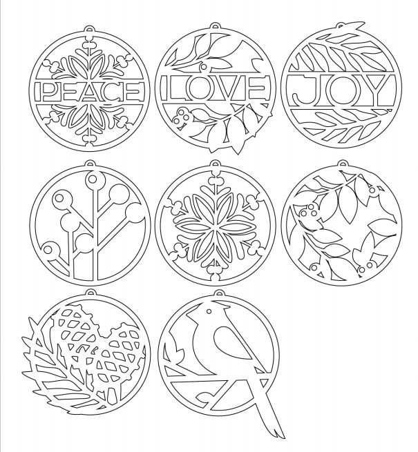 Шары для вырезания на окна