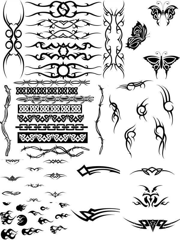 Татуировки простые узоры