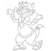 Кот Леопольд вытынанка Новогодняя